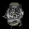 Horloges Smael 2021 Mannen Horloges Mode Sport Super Cool Quartz LED Digital Watch 50m Waterproof Horloge Herenklok Relogio Masculin