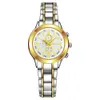 Casual Watch Fashion Fake Three Eyes Steel Band Damen Quarzuhr