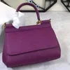 2022 Nieuwe 20 cm Miss Sicilië Mini Bag Palm Print Multicolor Calfskin Lederen Mode Temperament Handtas Schouder Messenger Bag Mooie portemonnee