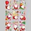 Mignon Santa Claus Stickers en verre de vitre de vitre à l'établissement de Noël décoration de Noël Arrangement de scène autocollante