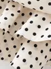 Kadınlar Moda Polka Dot Baskı Pileli Asimetrik Etek Faldas Mujer Bayanlar Geri Fermuar Vestidos Chic Ruffles Etekler Qun379 210730