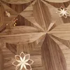 Natural Color American Walnut Wood Floor MarqueTry Medalion Inkrustowane Podłogi Home Decor Wewnętrzny Dywan Wallpaper Panele Płytki Kołowadła sztuki