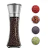 Из нержавеющей стали Peppler Pepper Merders Forillable Salt / Spice Shakers с регулируемыми грубыми мельницами - легкие чистые керамические измельчители 19 V2