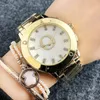 Modemerk horloges vrouwen meisje kristal stijl metalen stalen band Quartz polshorloge P42