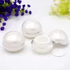 10ML Refillable Acrylic Cosmetic Bottles With Screw Lid and PP Liner Ball Shape Travel Jar Pot Makeup Face Cream Eye Cream Holder