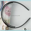 Headbands Jewelrytoothed Hai Men Headdress Jewelry Fine Hoop Headband Hair Aessories For Man Women Girls Drop Delivery 2021 Y1Nr7