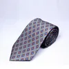 7 5cm Silk för män Bind Geometriska mönster Lutning Suit Business Wedding Party Formal Neck Ties Gifts Cravat261d