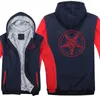 Men's Hoodies Men's & Sweatshirts Outdoor Sports Clothing Pentagram Thicken Hoody Sweatshirt Jacket Church Of Satan Baphomet Knights