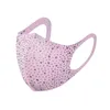 New Designer Face Mask Hot Rhinestone Belt Rhinestones Cotton Masks Dustproof Sunscreen facemask