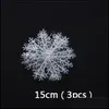 Christmas Decorations Festive & Party Supplies Home Garden 6/11/15/18/23/30Cm Snowflake Decoration Tree Ornament Pendant Plastic Snow Flake