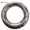 NXYCockrings Zerosky Heavy Duty Magnetic Stainless Steel Ball Scrotum Stretcher Metal Penis Cock Ring Extend Sexleksaker för män 1124
