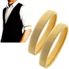 1 Ärmhållare Steel Wire Armband Anti Slip Sträckt Skjorta Ärm Garter Elastiska Justerbara Arm Band Suit Syls HearAner Q0719