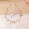 Chokers Bohemian Cute Butterfly Choker Crystal Bone Necklace For Women Gold Silver Color Clavicle Chain Fashion Female Glittery Morr22