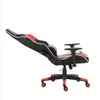 Chaises pivotantes de bureau de jeu 2021 avec appuie-tête et oreiller lombaire Tabourets de meubles commerciaux de bureau rouge