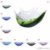 260 * 140 cm Mosquito Hangmat Outdoor Parachute Doek Hangmat Veld Camping Tentuin Camping Swing Hanging Bed met touwhaak XVT1736