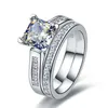 BRILLANTE BRIDAL STATES Подлинная 2CT Diamond Overagement для женщин Pure Platinum 950 Кольцо Лучший подарок