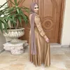 Abaya Dubai Turkiet Silky Satin Muslim Dress Islam Abayas Women Vestidos Robe Longue Vetement Femme Musulman de Mode F2639