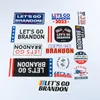 Lets Go Brandon Flag Sticker 100pcs / Lot HotSale USA President Klistermärken för telefon Skateborad Bagage Notebook Hjälm Bilcykel Dekaler