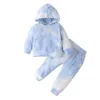 Girl Clothing Set Long Sleeve Tie-dyed Hoodies + Pants Autumn Cotton Soft Kids clothes 2 Piece sets 0-24 months