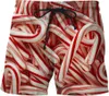 Festa de salsicha full impressa mens short unisex streetwear cintura elástica shorts verão praia harajuku casual tem cinto