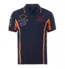 Nova fábrica de roupas de equipe de ciclismo de motocicleta camisa polo lapela camiseta de secagem rápida versão driver terno de corrida 304E