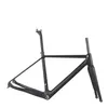 Gravel-Fahrradrahmen GR029 Carbon mechanischer und Di2-kompatibler flacher Cyclocross-Fahrradrahmen mit Sattelstütze, max. Reifen 700 x 42 cm