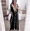 Abbigliamento etnico Musulmano Abaya Kimono Camicia Hijab Abito Arabo Africano Dashiki Eid Ramadan Islamico Djellaba Sexy Lady Party313q