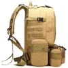 50l taktisk ryggsäck 4 i 1 militära väskor armé ryggsäck ryggsäck molle utomhus sportväska män camping vandring resa klättring väska 211224