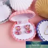 Fashion Jewelry Box Velvet Heart Shell Container Boxes Holder For Wedding Engagement Ring Earrings Necklace Display Gift Factory price expert design Quality