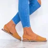 Sandalet Flats Yaz Kadın Moda Rahat Ayakkabılar Kadın Avrupa Roma Tarzı Kadın Artı Boyutu 34-43