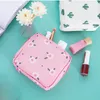 1pc kosmetisk väska fall nödvändig söt researrangör Fashion Girl Lipstick Sanitary Pads Toalettet Väskor Makeup Pouch 220218