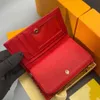 Nytt kvinnans passhållare av högsta kvalitet Purserar Women Wallet Printing Classic Card Holder Real Leather Wallet Women Purse With Box 306e