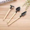 3PCS/Set Mini Gardening Tools Balcony Home-grown Potted Planting Flower Spade Shovel Rake Digging Suits Three-piece Garden Tools