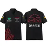 F1 Tシャツフォーミュラ1ポロシ​​ャツ夏のカジュアルラペルルーズレーシングスーツチームユニフォームストリートウェアの男性女性