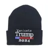 Chapeau de fête 2024 Trump tricoté chapeau de laine Campagne américaine Hommes et Femmes chapeaux chauds chapeaux chapeaux balck rouge mer expédition T2I52436