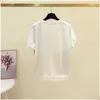 Summer Tops Vintage Print Loose T Shirt Women Short Sleeve Tee Femme Chiffon tshirt 210720