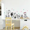 Hot Nordic Cartoon Adesivo De Parede Para Menina Quarto Kids Bebê Crianças Quarto Decalques De Berçário Adesivo Home Decoração Papel de Parede Fornecimento