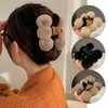 Eleganta plyschklämmor Huvudklämmor Kvinnor Hårkloker Söt Headband Hairpin Fashion Hair Tillbehör