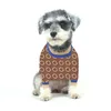 Pullover floreale alla moda Maglione per cani Maglioni spessi per tenere al caldo Abbigliamento per cani classico per forniture per animali domestici di orsacchiotto Schnauzer