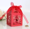 Favor Holders White Love Heart Laser Cut Candy Present Boxes Chocolate Bridal Birthday Box Wedding Party With Ribbons Wedding Presents Souvenirer