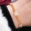 HiPhop goodki glacé des liens cubains de pile bracelet bijoux pour femme fête de mariage cubic zircon arrétes de mujer modernos 2021