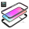 2in1 مرفوع الحامي المصد الحامي Crystal Gel Phone for iPhone 14 13 Pro Max 12 11 XS Max 7 8Plus Cove Comple Conckt-knock prochproof cover