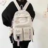 멀티 포켓 여성 Preppy 스타일 배낭 학생 십 대 카와이 여자에 대 한 귀여운 schoolbag 노트북 배낭 여성 여행 책 가방 210303