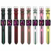G Fashion Strap Uhrenarmbänder für Apple Watch Band 42mm 38mm 40mm 44mm iwatch 1 2 345 Bänder Lederarmband Fashion Stripes y03