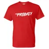 Herr t-shirts The Prodigy t-shirt vintage elektroniskt musikband roligt o-hals kort ärm t-shirt män kvinnor bomullsskjorta casu210s