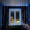 3M LED Christmas Fairy Fairy Luzes Controle Remoto USB Ano Novo Garland Lâmpada de Cortina Decoração do feriado para a janela do quarto em casa