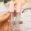 10 / 50PCS DIY Lip Gloss Plastlåda behållare Tomt frostat LipGloss Tube Eyeliner Eyelash Container Mini Lip Gloss Split Bottle T200819