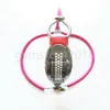 Chastity Devices Pink Male and Female Stainless Steel Invisible Chastity Belt Cage Device Plug #45