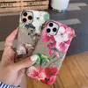 Fashion Flower Design Phone Case for iPhone 12 12pro 11 11pro X Xs Max Xr 8 7 6 6s Plus Hard Cover for Samsung S20 S10 S9 S8 Note 20 10 9 8