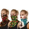 Kvinnor julutskrift ansikte halsduk vinter vårmask kvinnlig bandana designer varm foulard bomull mjuk nackdukar ring wraps y1020